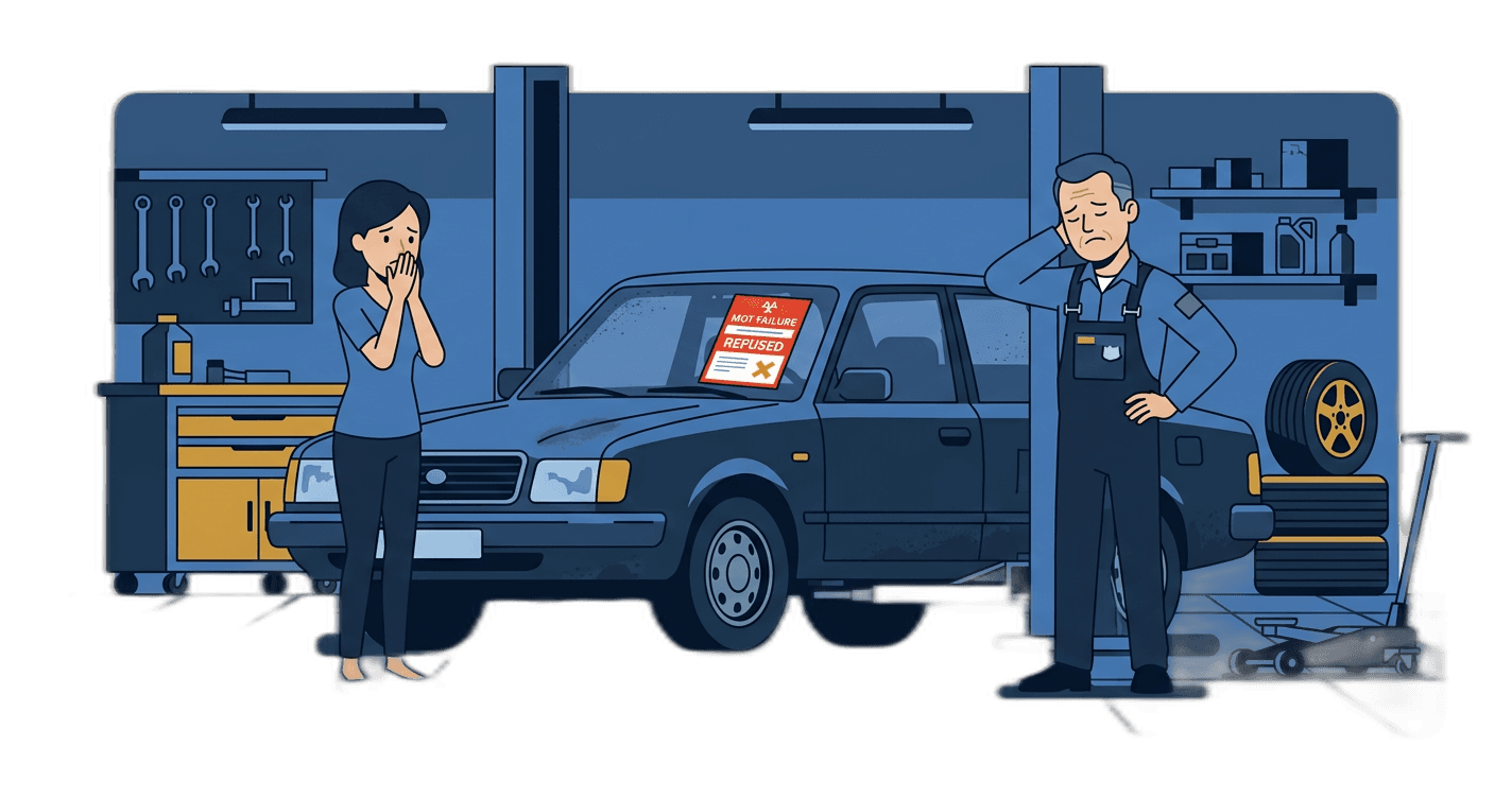 MOT Failure illustration